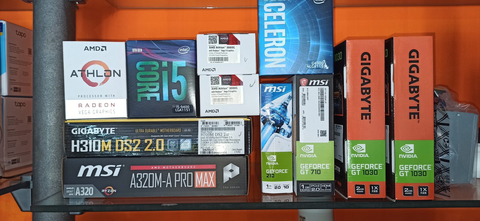 Componentes de PC disponibles para armado y upgrades