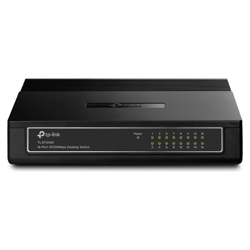 SWITCH 16P TP-LINK SF1016D 10/100 GREEN DESKTOP