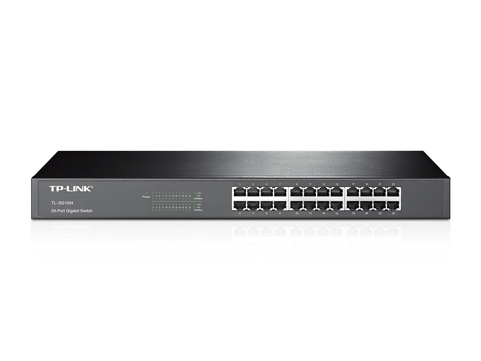 SWITCH 24P TP-LINK SG1024 GIGABIT GREEN 1U 19 RACK
