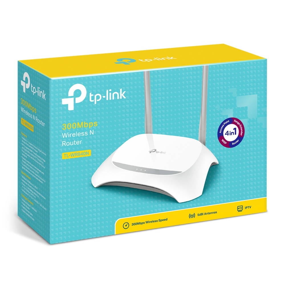 ROUTER 4P TP-LINK WR840N 11N 300MBPS 2X5DBI