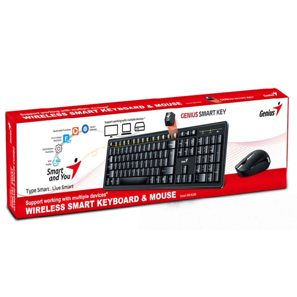 TEC+MOUSE WIRELESS GENIUS KM-8200 DUAL COLOR