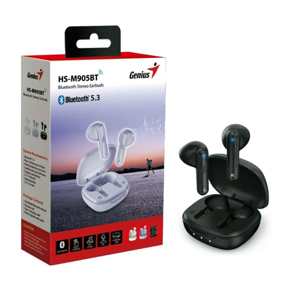 AURICULARES GENIUS HS-M905BT BT5.0 BLACK