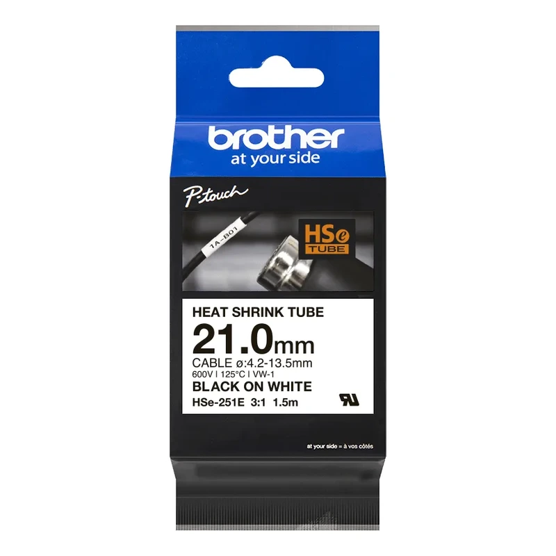 CINTA P/ROTU TERMOC BROTHER 21MM BLANCO/NEGRO