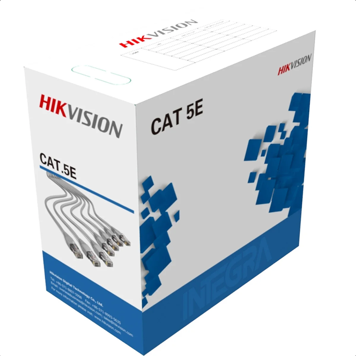 CABLE UTP CAT.5E 305MTS HIKVISION INTERIOR CMX