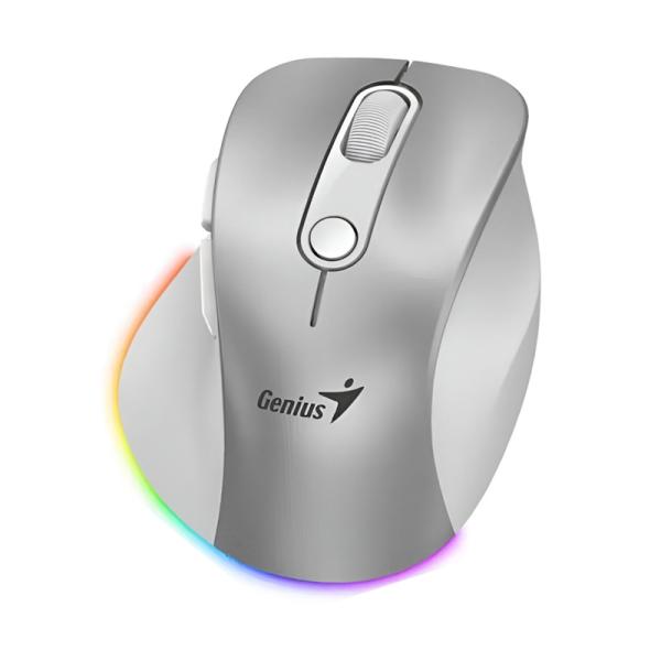 MOUSE GENIUS ERGO 9000S PRO 2.4GHZ+BT SILVER