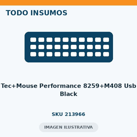 TEC+MOUSE PERFORMANCE 8259+M408 USB BLACK