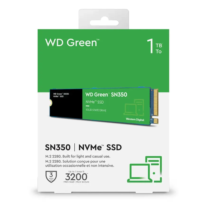 SSD M.2 NVME 1TB G3 WD GREEN SN350