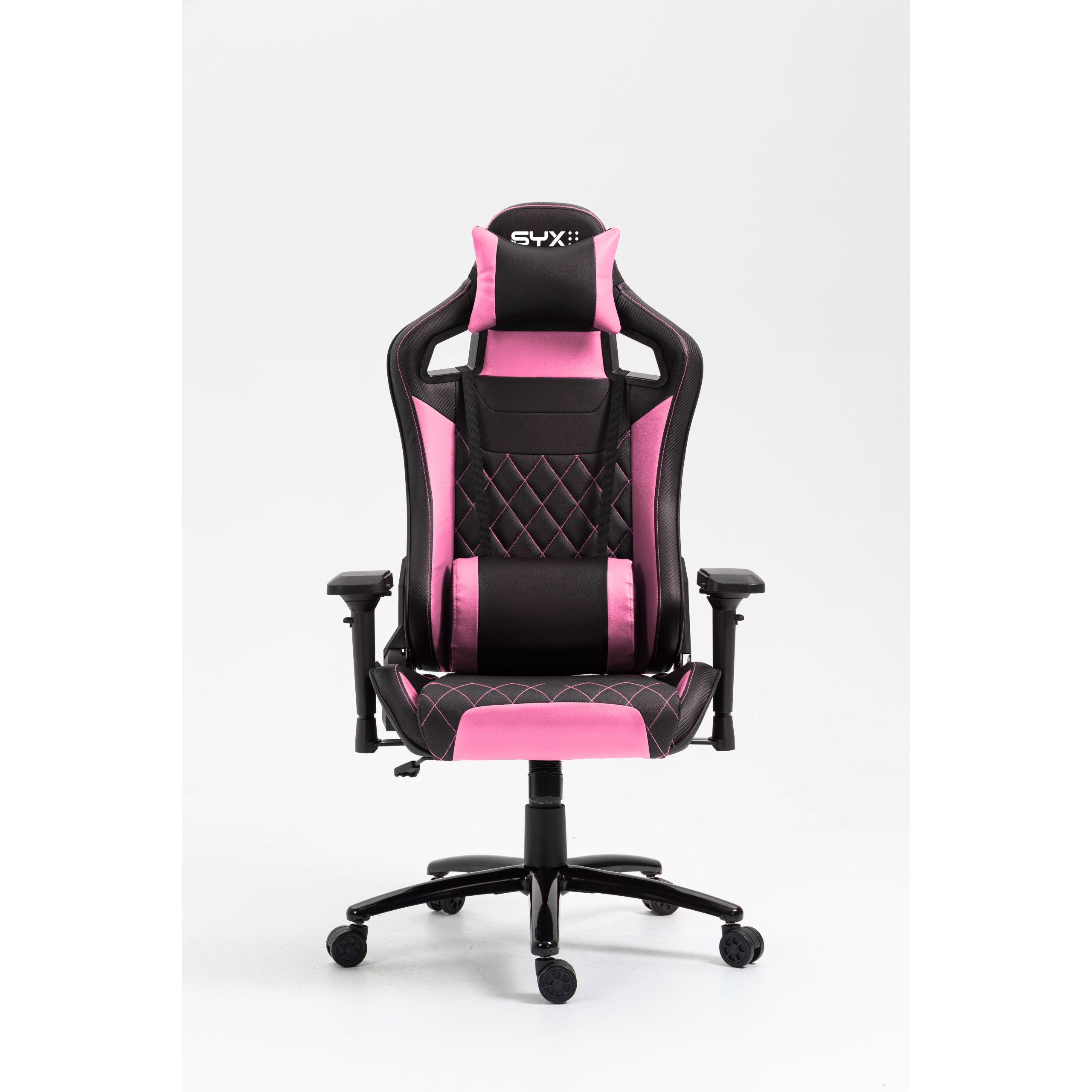 SILLA GAMER SYX CH-451 PK ROSA NEGRO