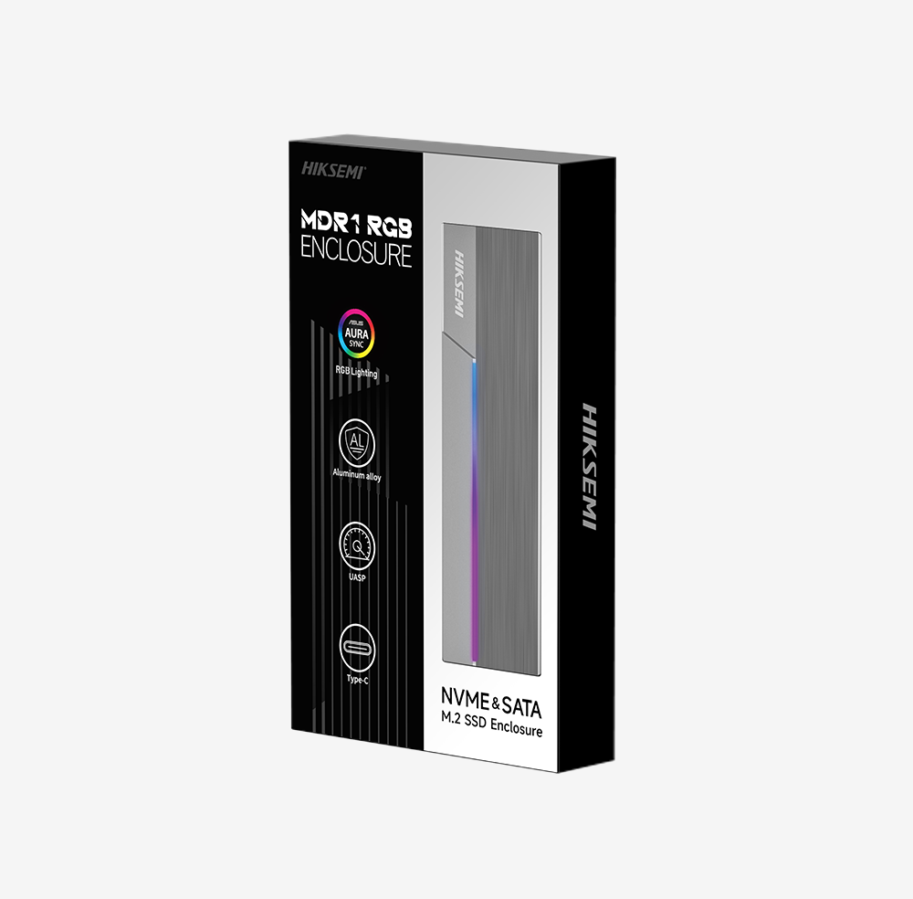 CARRY DISK P/ SSD M.2 HIKSEMI MDR1 USB-C RGB