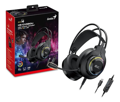AURICULARES + MIC GENIUS HS-GX580U GAMER USB