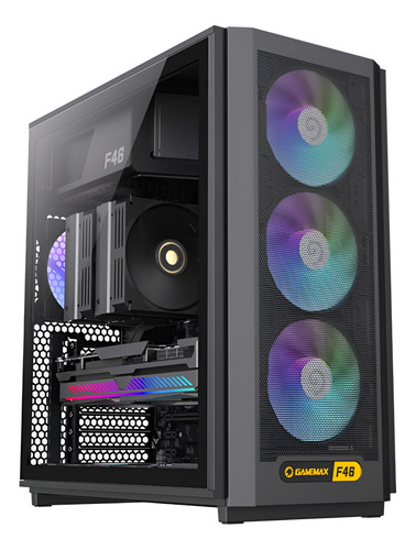 GAB GAMEMAX F46 BK 4*FAN ARGB ATX
