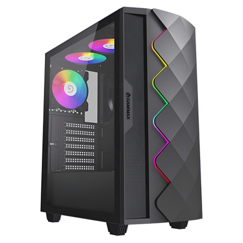 GAB GAMEMAX DIAMOND CP BK 4*FAN ARGB ATX