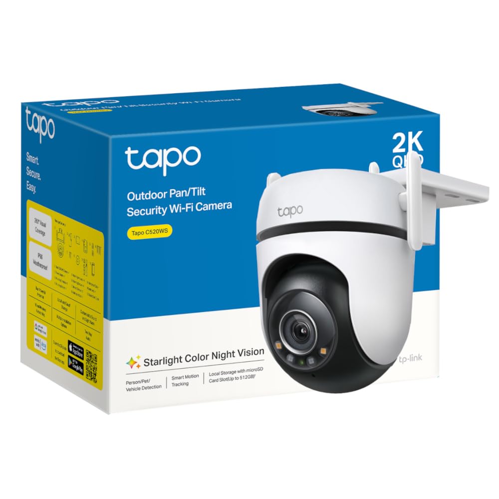 CAMARA IP TP-LINK TAPO C520WS 2K QHD EXT PTZ