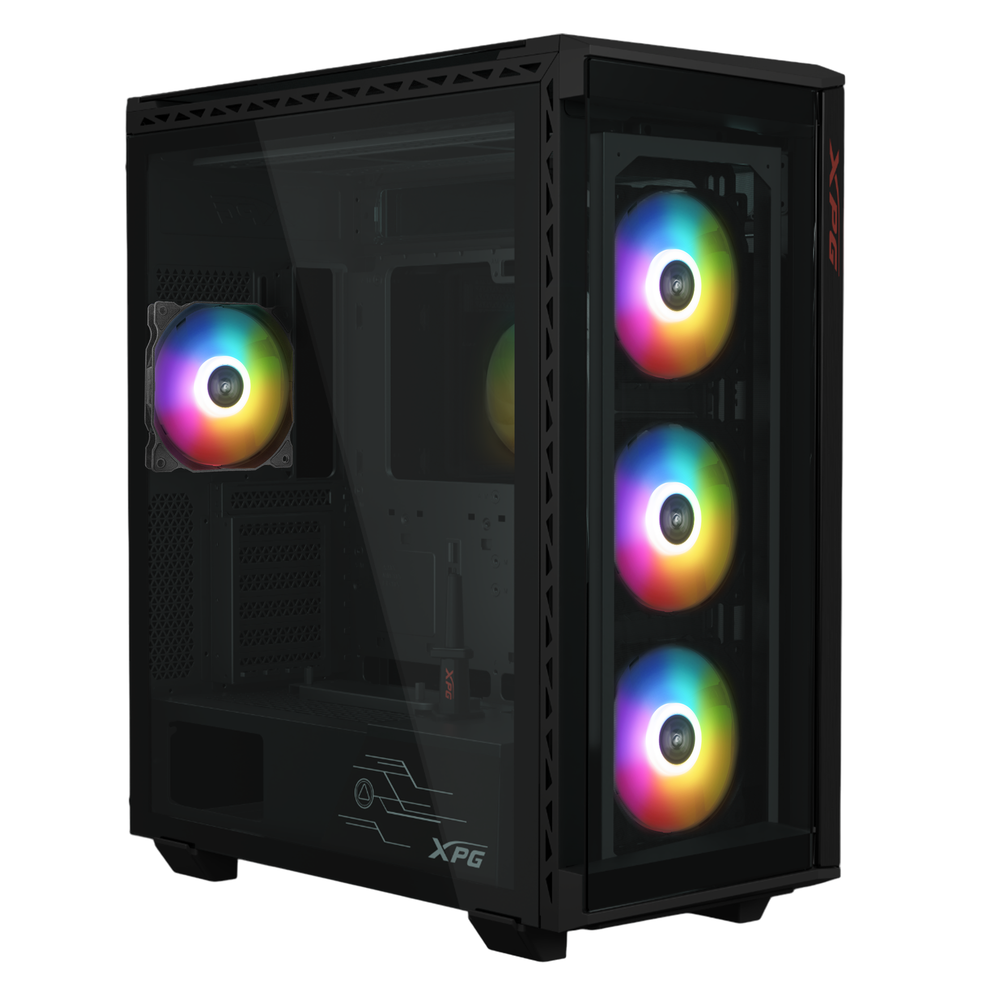 GAB XPG BATTLECRUSIER IIST NEGRO FAN ARGB X4