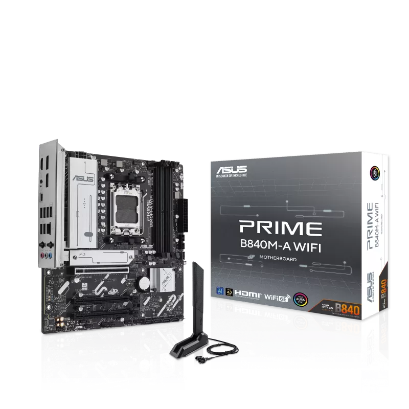MB ASUS AM5 PRIME B840M-A WIFI DDR5 BOX M-ATX