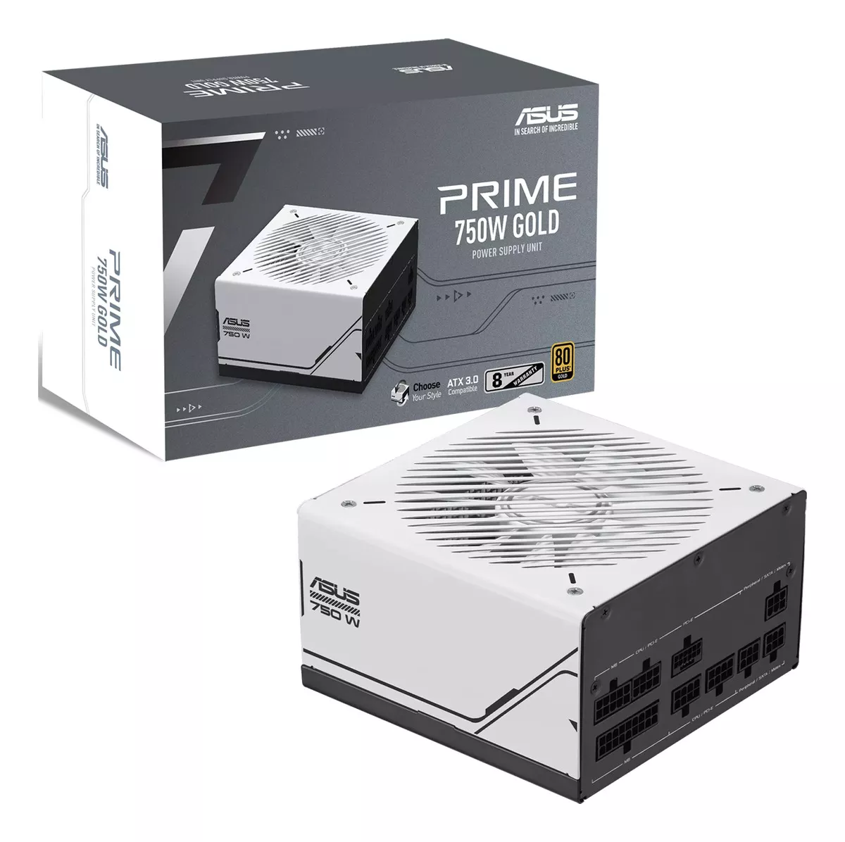 FUENTE 750W ASUS PRIME AP-750G GOLD WHITE