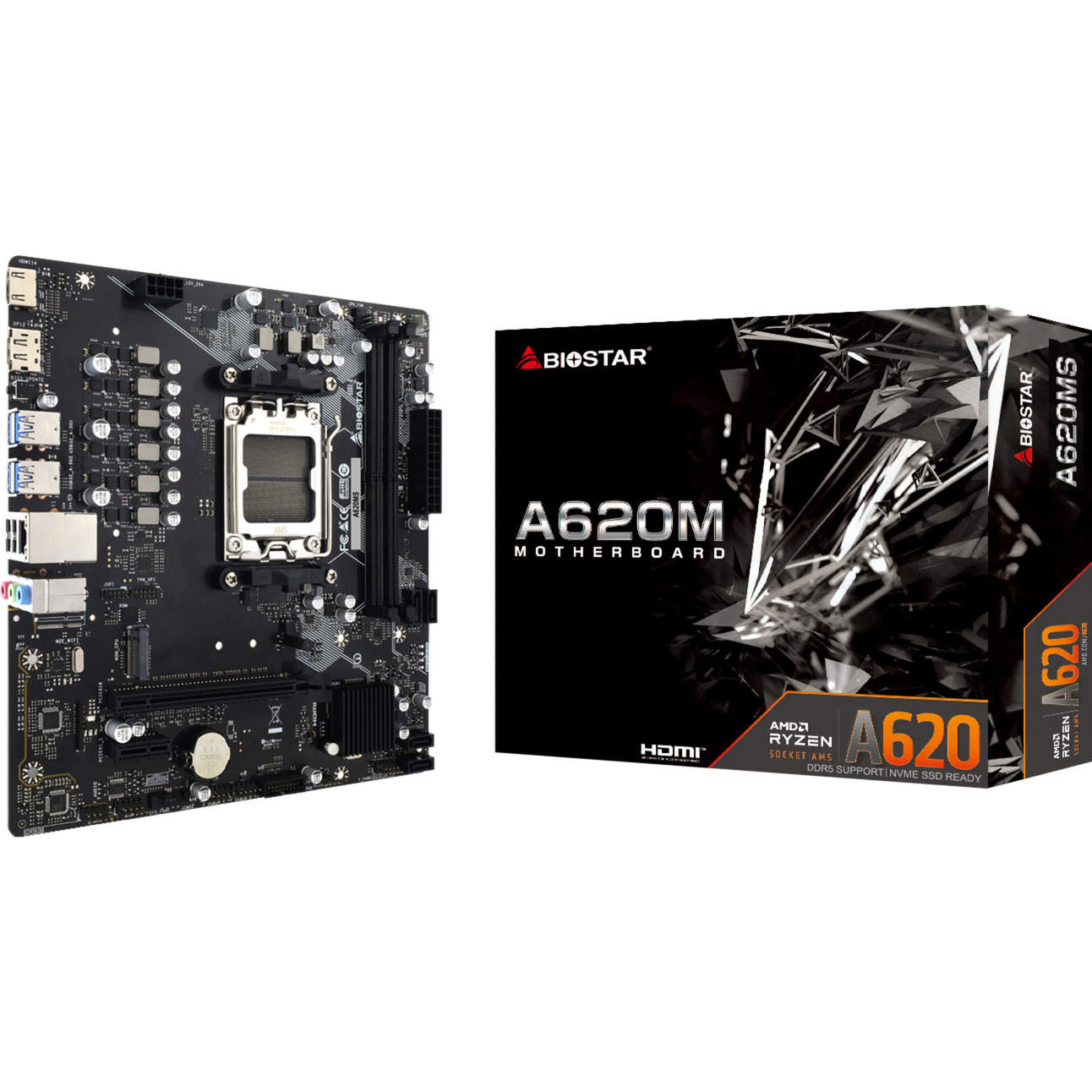 MB BIOSTAR AM5 A620MS DDR5 BOX M-ATX
