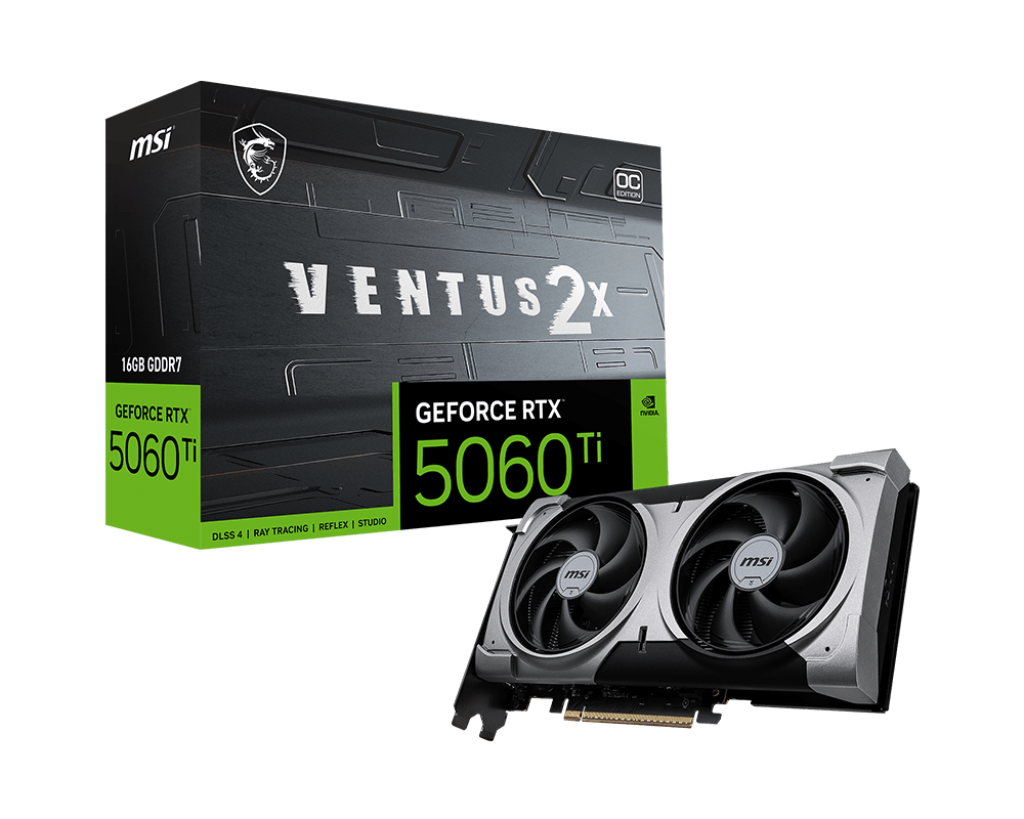 VGA 16GB RTX 5060 TI MSI VENTUS 2X OC PLUS GDDR7