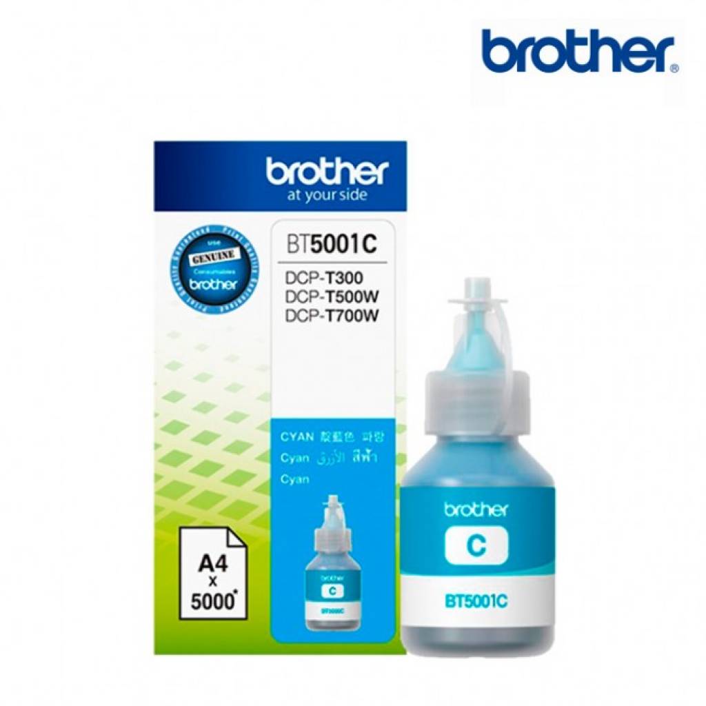 BOTELLA BROTHER BT-5001 6,000 PAG (CYAN)