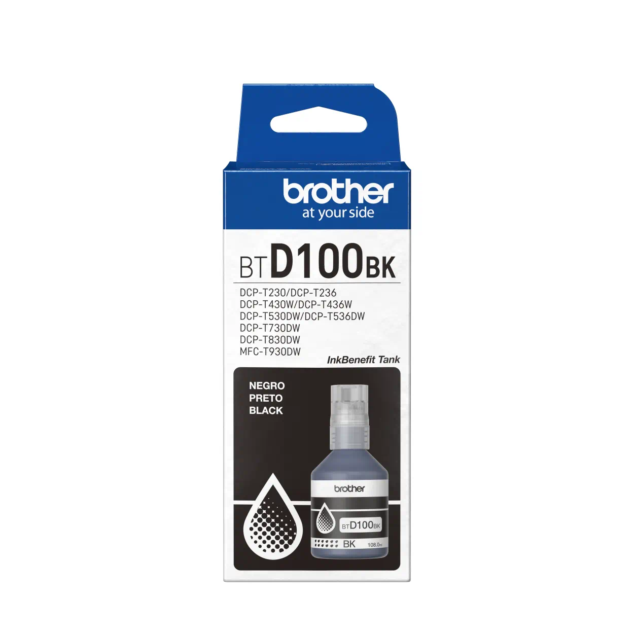 BOTELLA BROTHER BTD100BK 7500 PAG (BLACK)