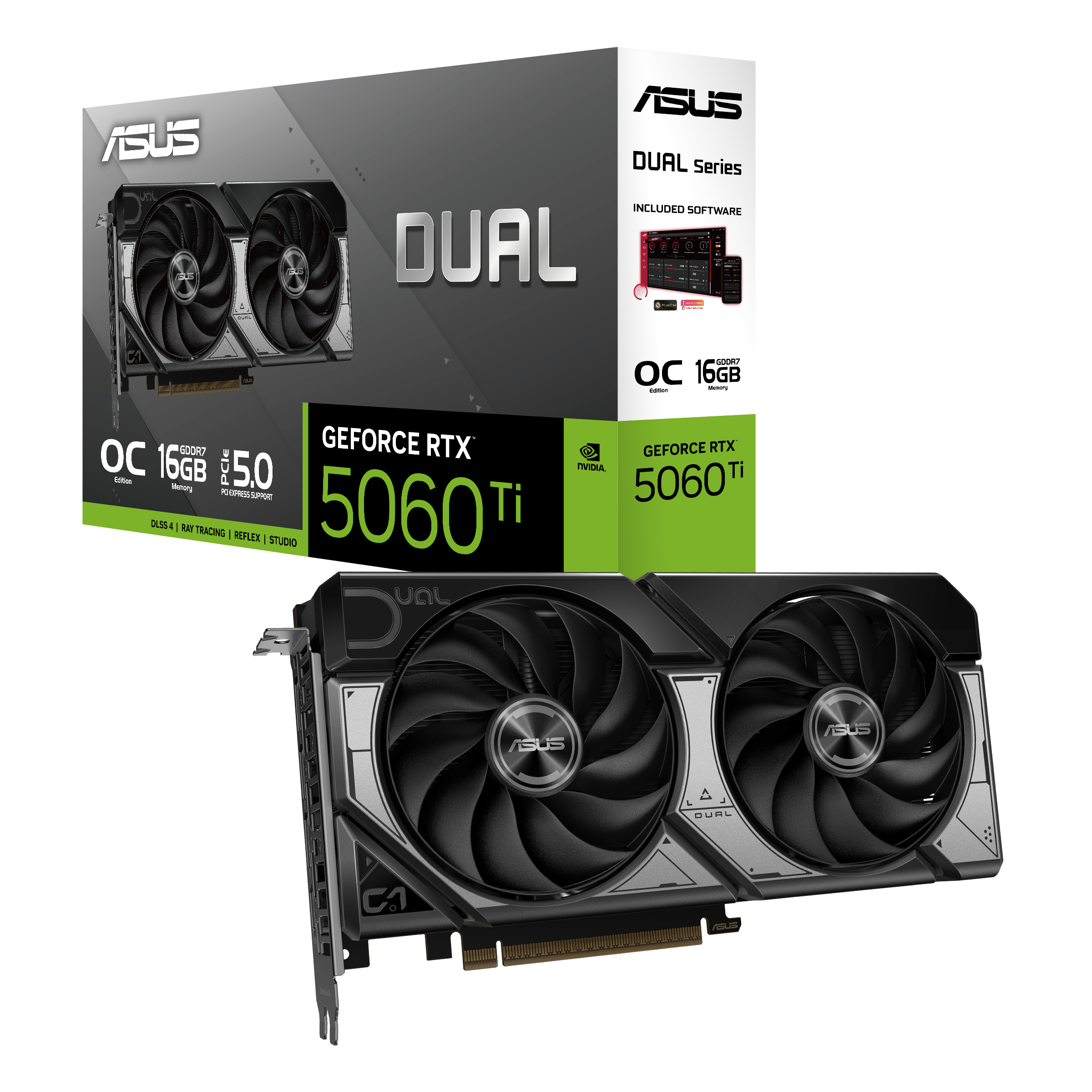 VGA 16GB RTX 5060 TI ASUS DUAL OC GDDR7