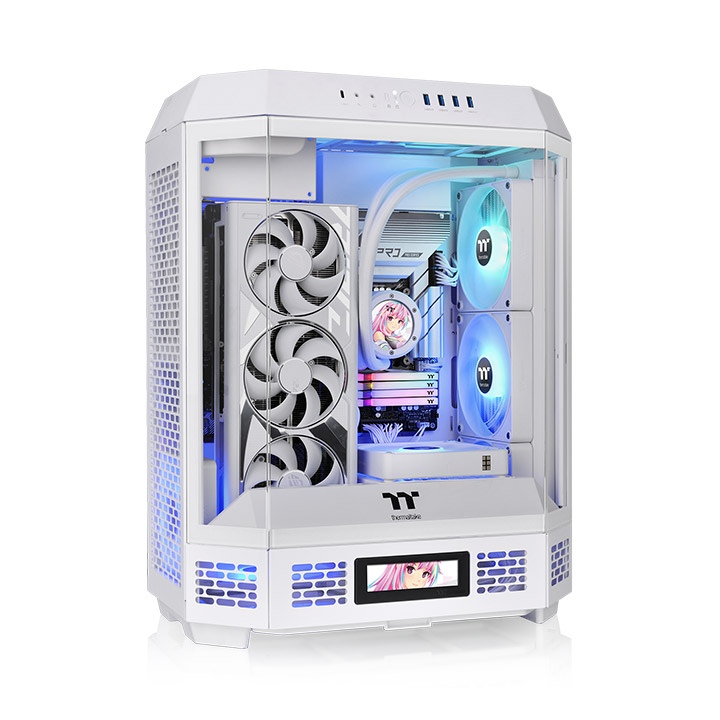 GAB THERMALTAKE THE TOWER 600 WHITE 2*FAN
