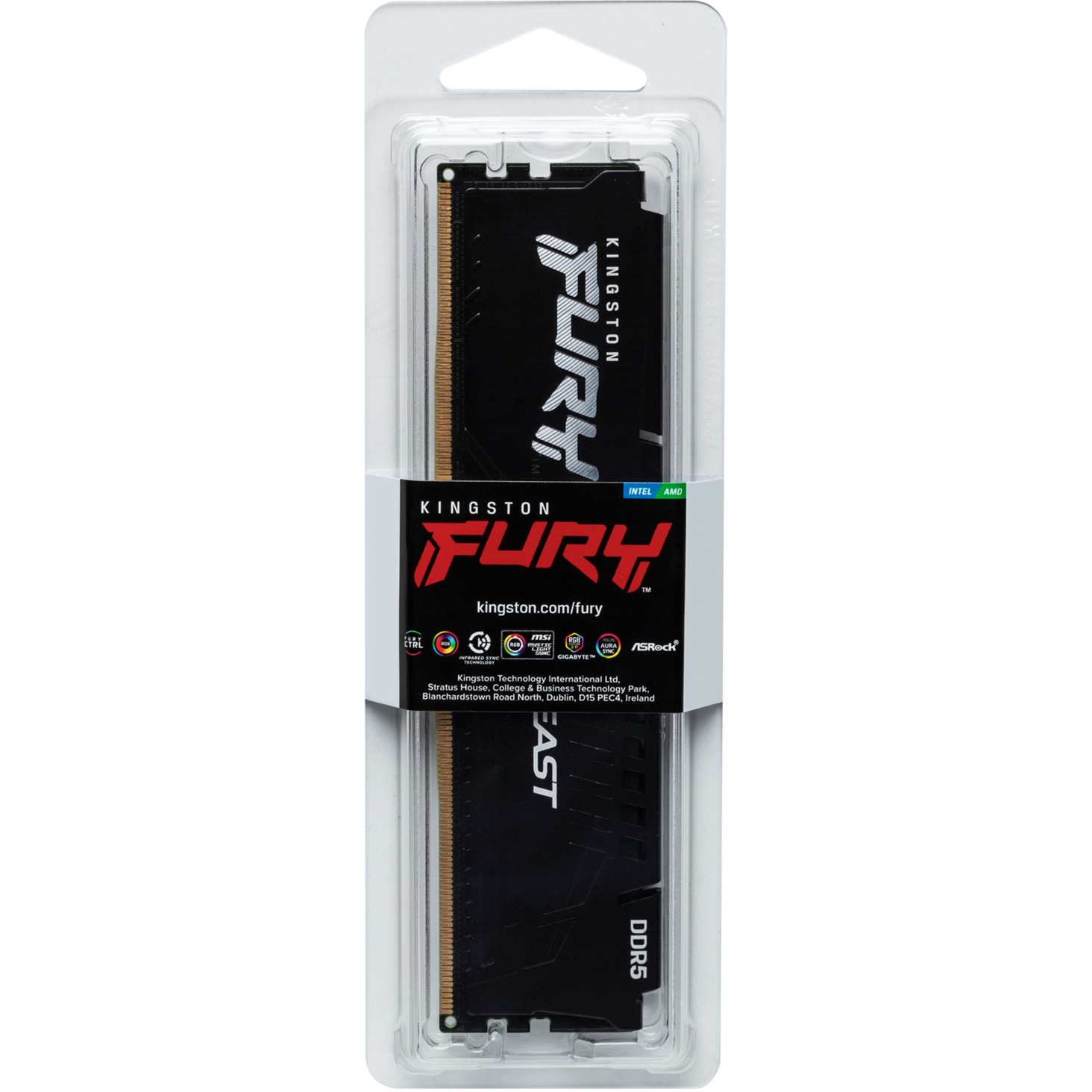 DDR5 16GB KINGSTON 5600MHZ CL36 FURY BEAST BLACK