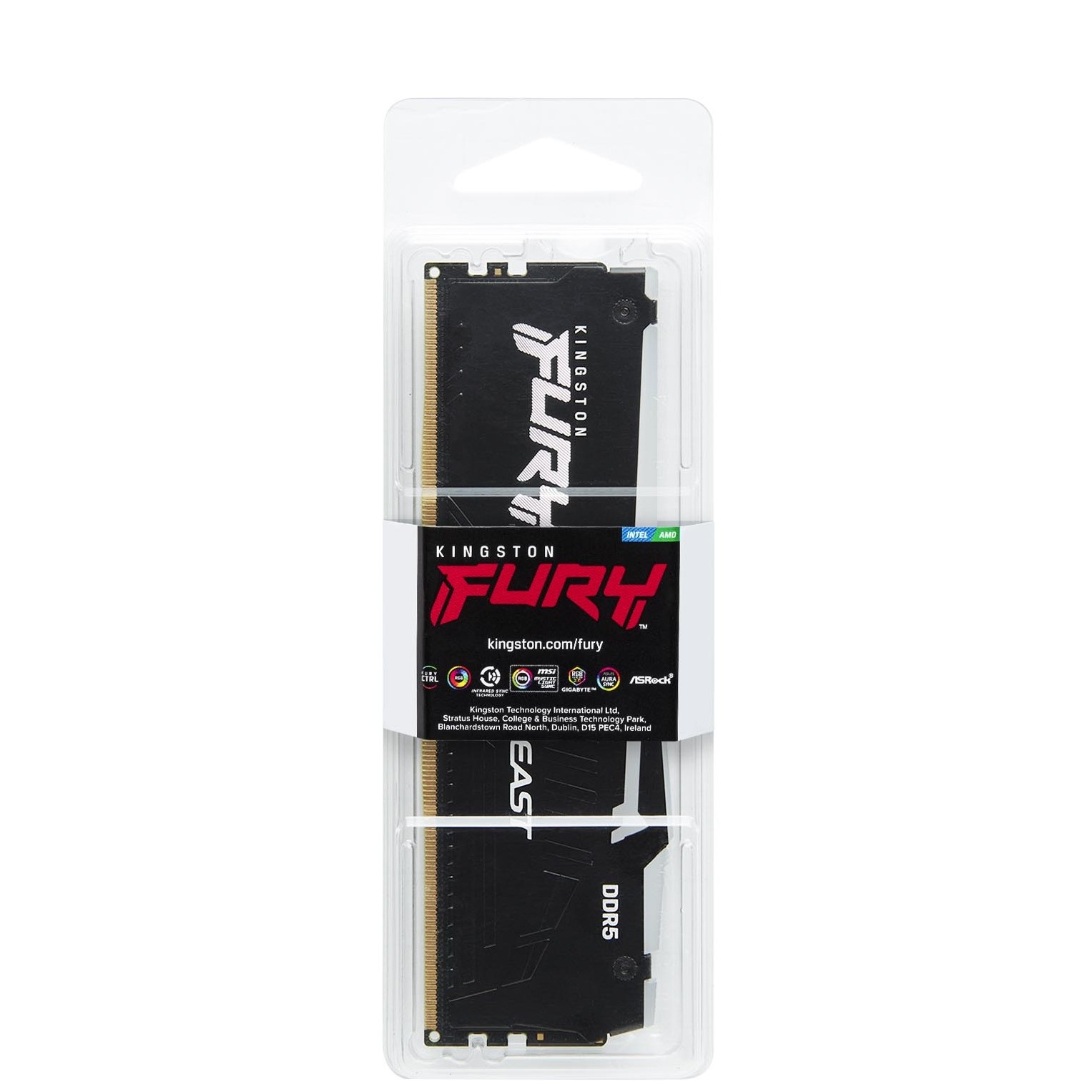 DDR5 16GB KINGSTON 5600MHZ FURY BEAST BLACK RGB