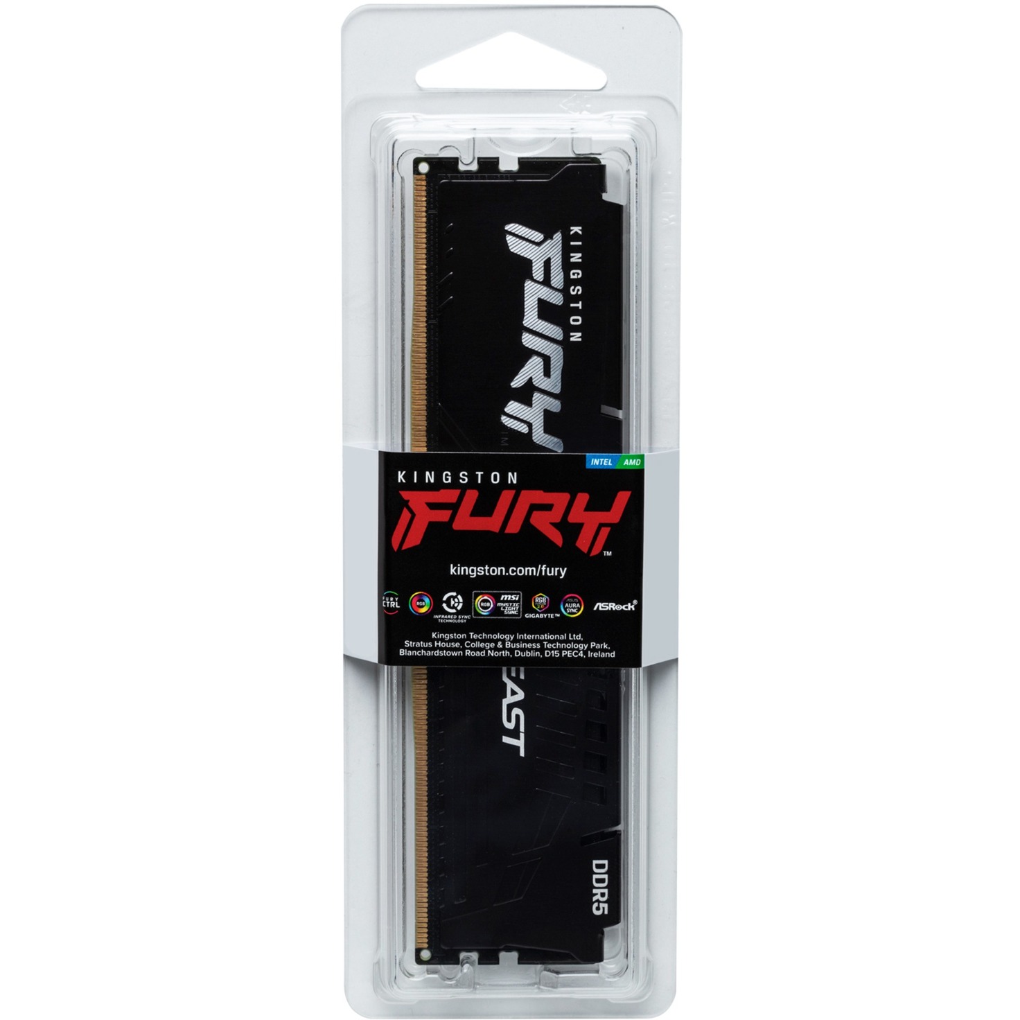 DDR5 32GB KINGSTON 5600MHZ CL36 FURY BEAST BLACK