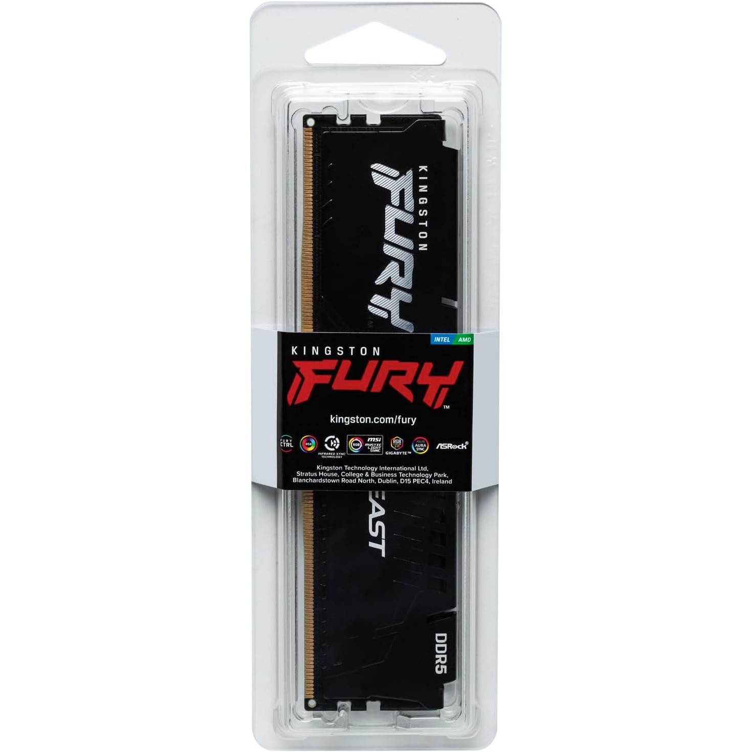 DDR5 32GB KINGSTON 6400MHZ CL32 FURY BEAST BLACK
