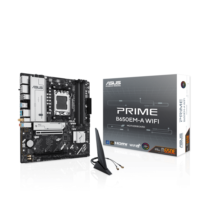 MB ASUS AM5 PRIME B650EM-A WIFI BOX DDR5 M-ATX
