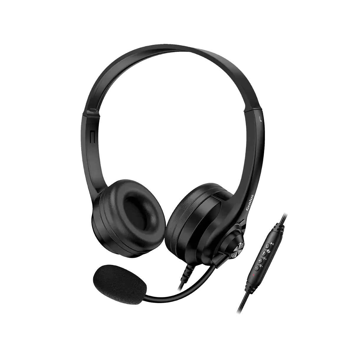 AURICULARES + MIC GENIUS HS-235U AI USB BLACK