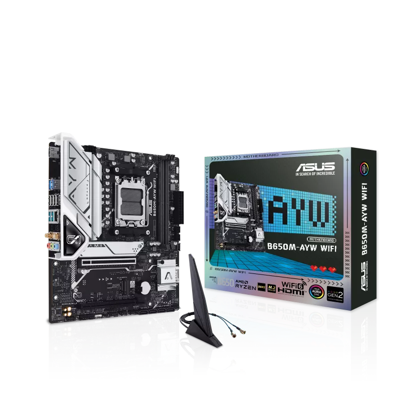 MB ASUS AM5 B650M-AYW WIFI DDR5 BOX M-ATX