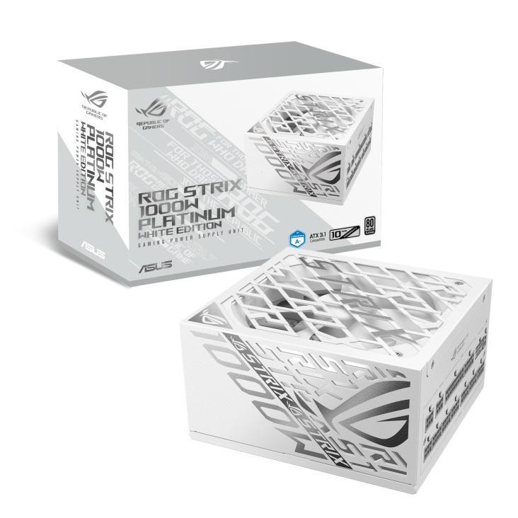 FUENTE 1000W ASUS 80 PLUS ROG STRIX PLATINUM WHITE
