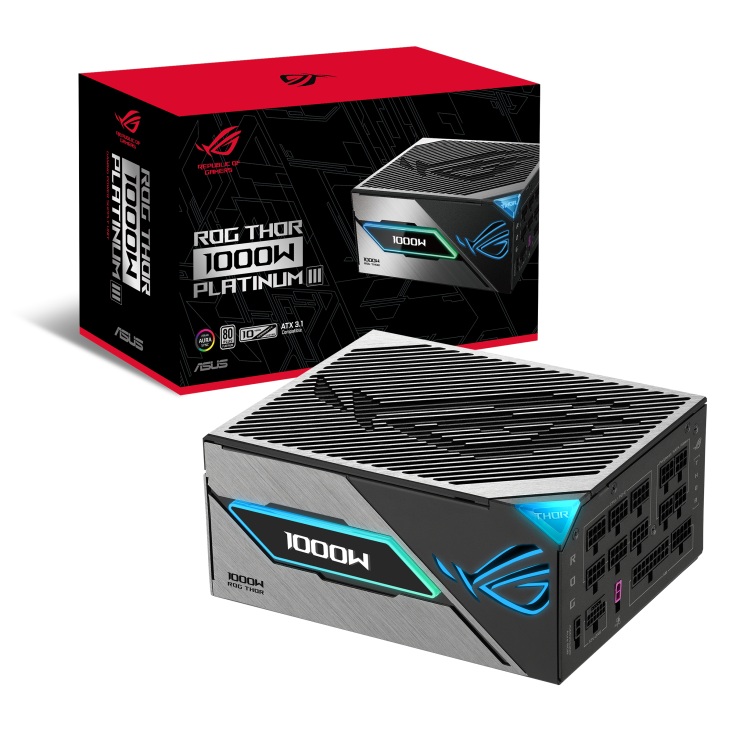 FUENTE 1000W ASUS 80 PLUS ROG THOR 1000P3 PLATINUM