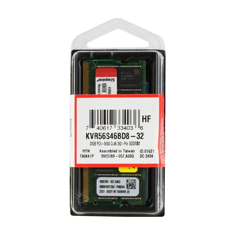 SODIMM DDR5 32GB KINGSTON 5600MHZ KVR