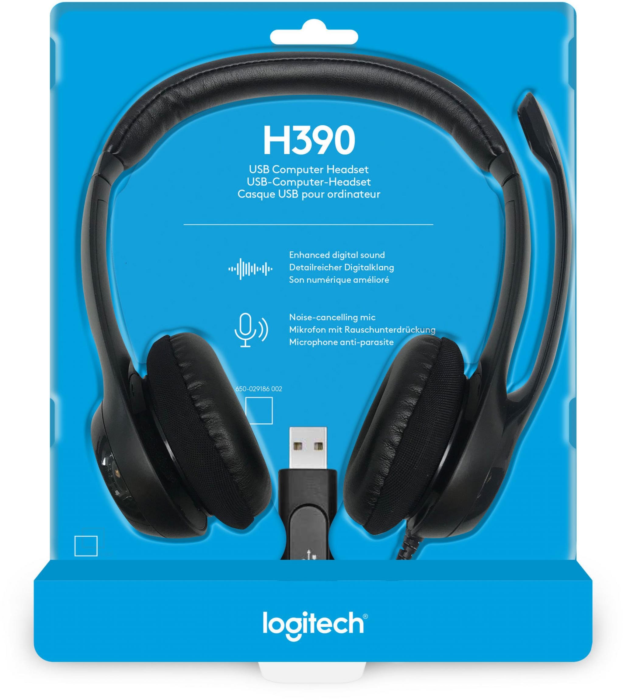 AURICULARES + MIC LOGITECH H390 USB-C