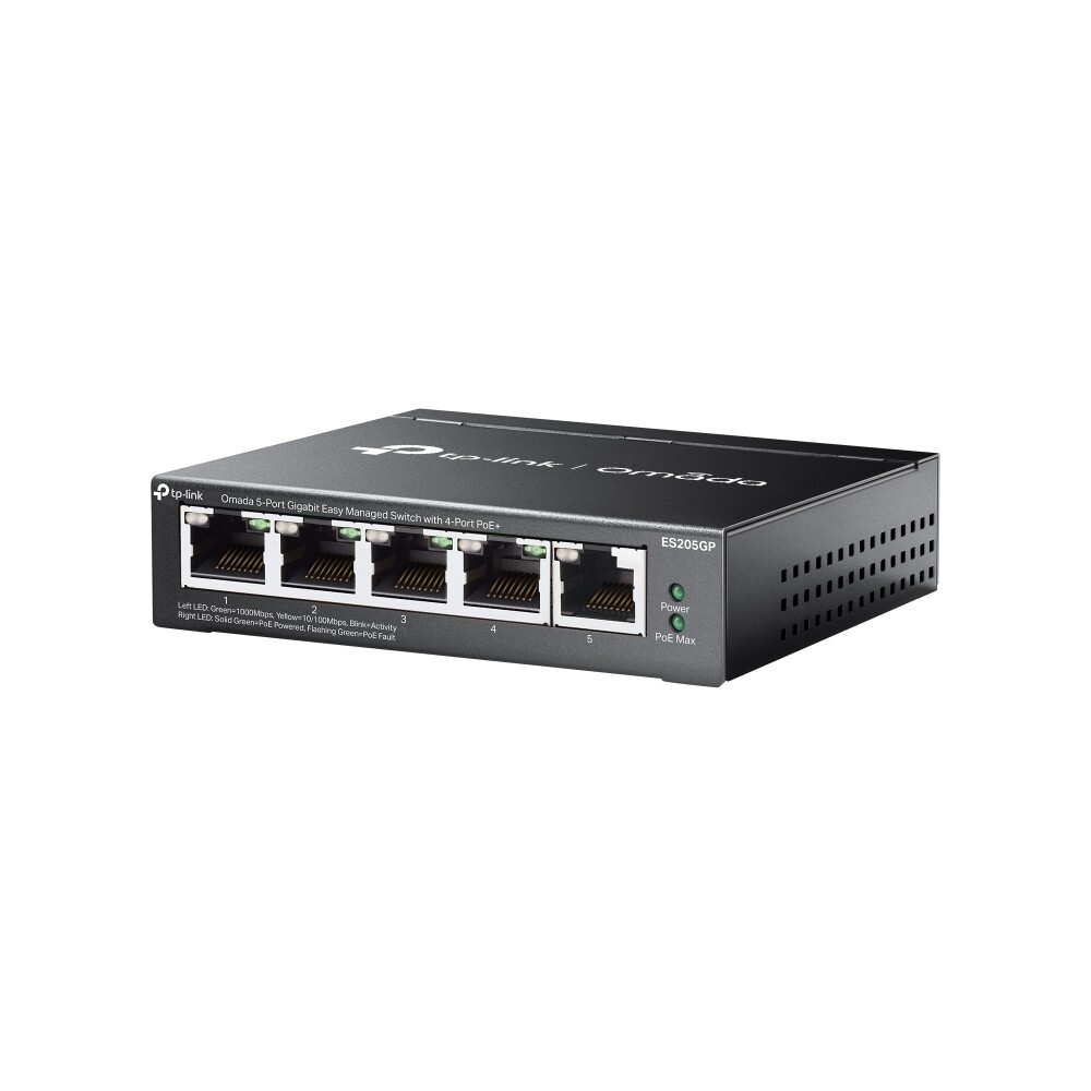 SWITCH 5P TP-LINK OMADA ES205GP GIGA 5 POE+