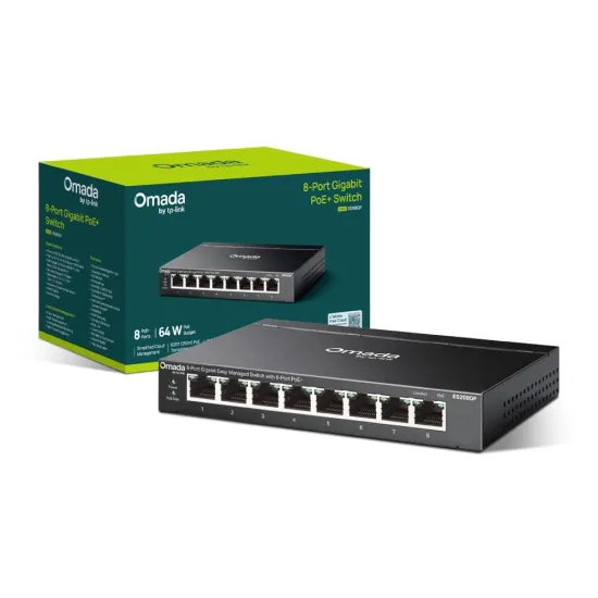 SWITCH 8P TP-LINK OMADA ES208G GIGA ADMI