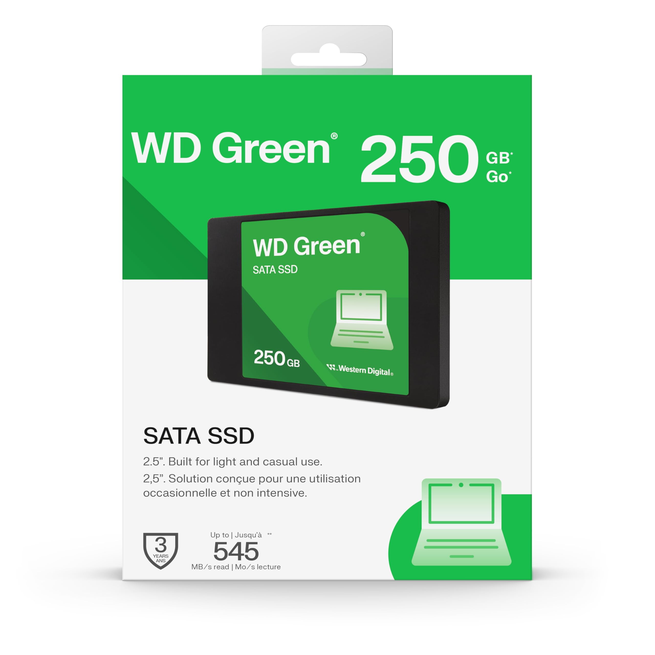 SSD 250GB WD GREEN 2.5 SATA 545 MB/S