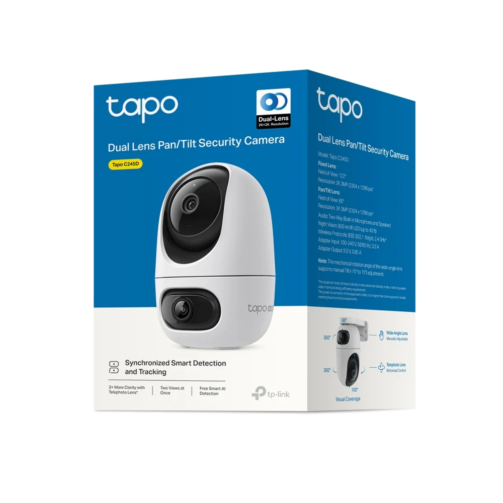 CAMARA IP TP-LINK TAPO C245D FULL HD 1080P DOBLE L