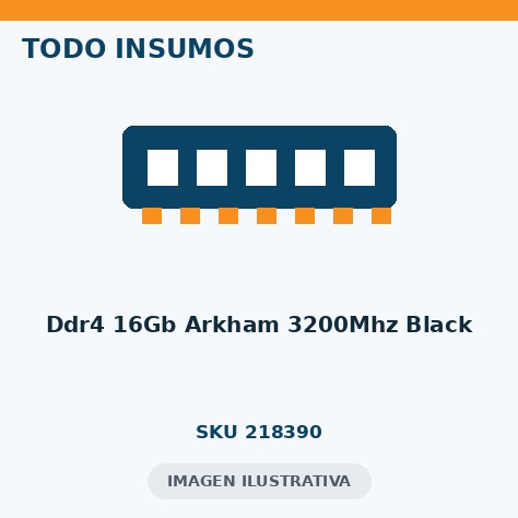 DDR4 16GB ARKHAM 3200MHZ BLACK