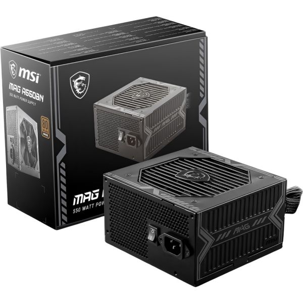 FUENTE 550W MSI 80 PLUS BRONZE MAG A550BN