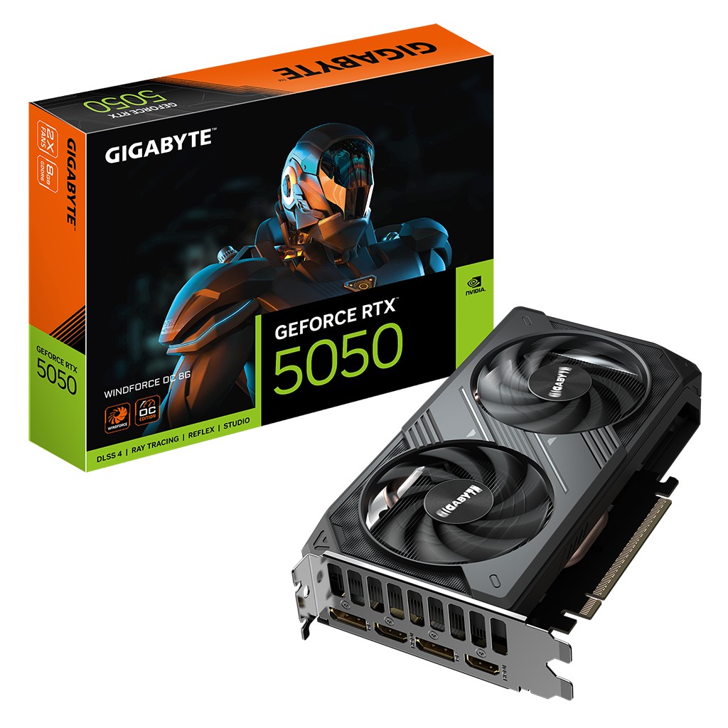 VGA 8GB RTX 5050 GIGABYTE WINDFORCE OC