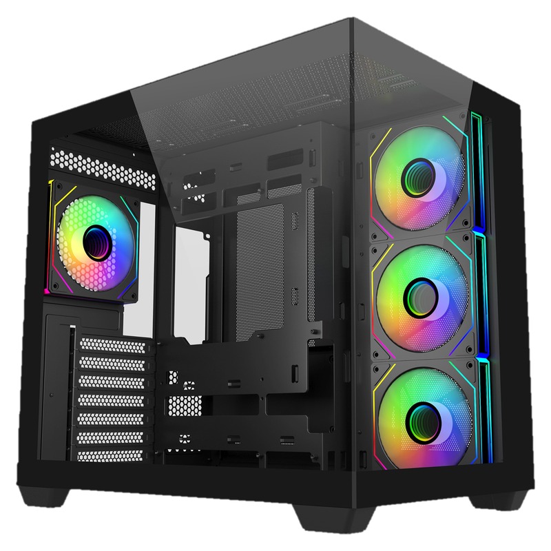 GAB COOLER MASTER ELITE 681 4*FAN ARGB ATX BK