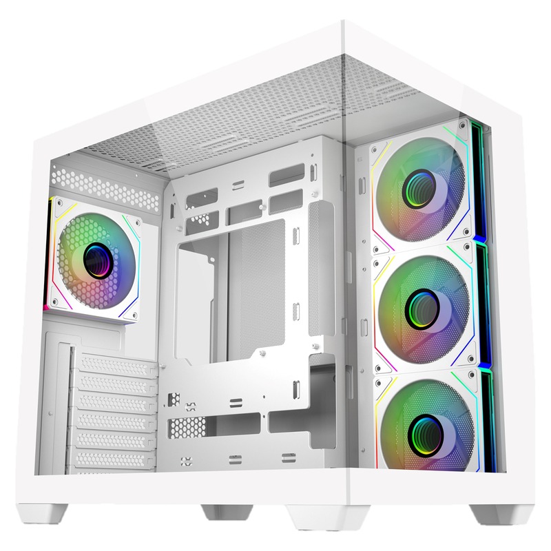 GAB COOLER MASTER ELITE 681 4*FAN ARGB ATX WH