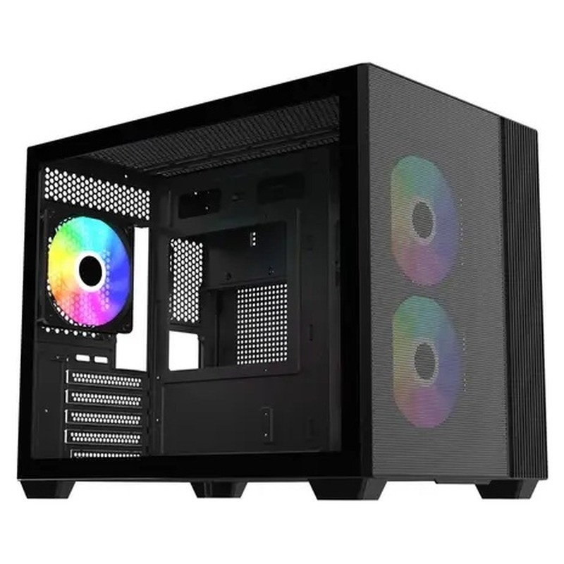 GAB COOLER MASTER ELITE 461 3*FAN ARGB M-ATX BK
