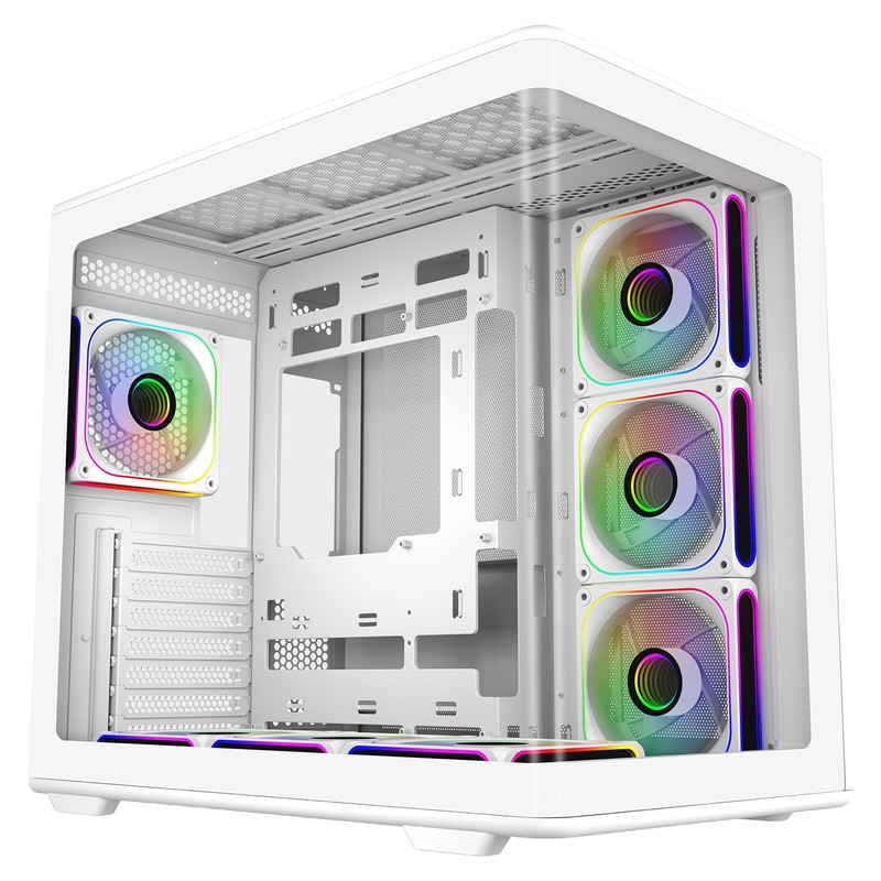 GAB COOLER MASTER ELITE 660 3*FAN ARGB ATX WH