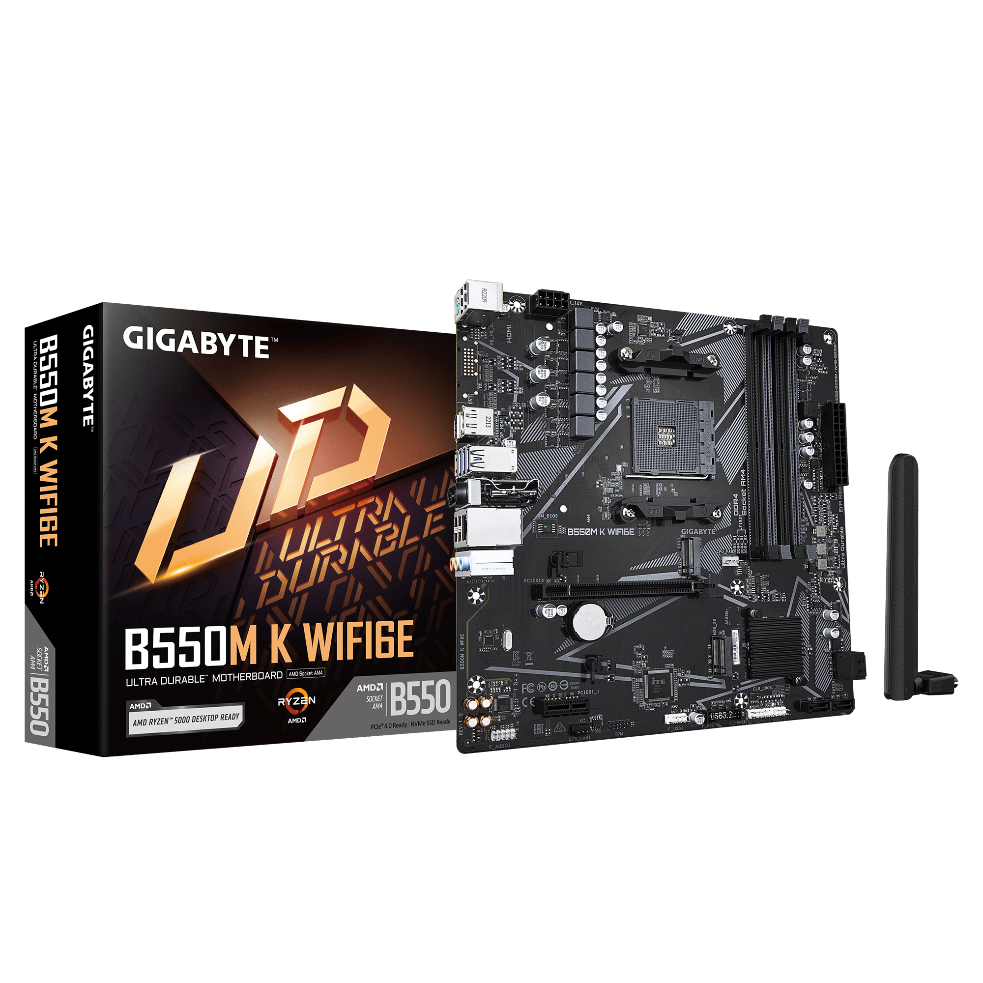 MB GIGABYTE AM4 B550M K WF6E DDR4 BOX M-ATX