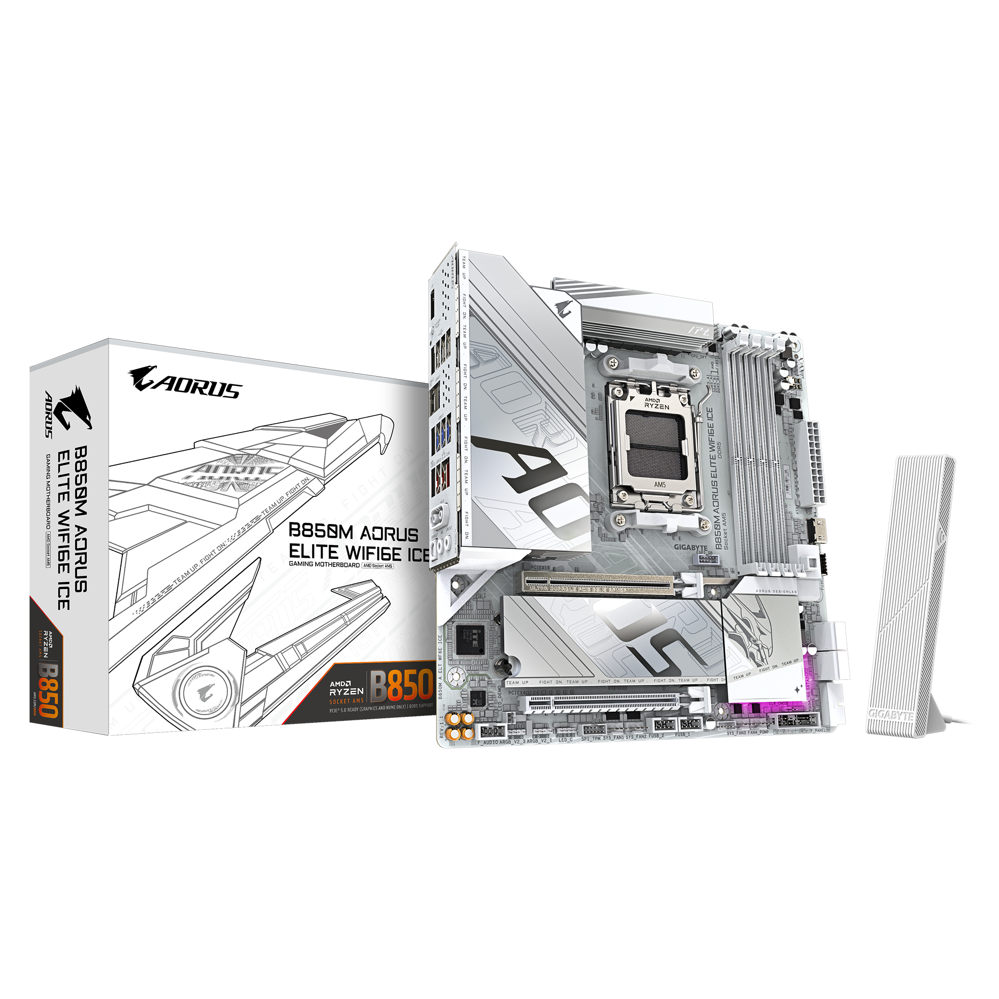 MB GIGABYTE AM5 B850M AORUS ELITE WIFI6E DDR5 ICE